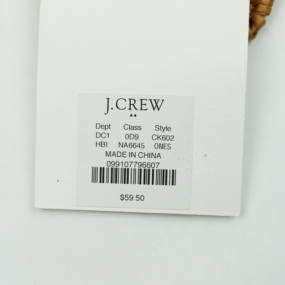 New JCREW Woven Heart Statement Earrings in Heather Birch $59 CK602 - Picture 4 of 4